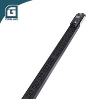 Gcabling Unité de distribution d'alimentation industrielle multiprise 19 pouces multiprise de rack multiprise de rack protection contre les surtensions PDU
