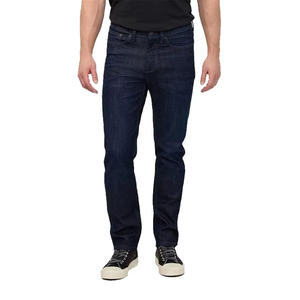 High Quality Organic 100% Cotton Casual Breathable Light Wash Mid Waist Straight-leg Blue Raw Denim <b>Men's</b> <b>Jeans</b> - Product Image 4