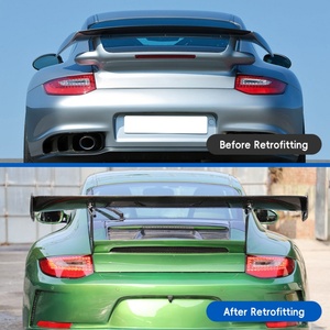 Modification et amélioration de voiture 2009-2013 : kit de spoiler arrière en fibre de carbone fixe pour 911 997 - Product Image 2