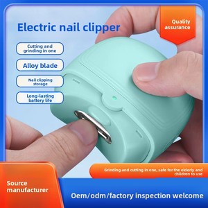 Coupe-ongles électrique automatique portable en alliage, alimenté par batterie, pour bébés, jeunes enfants et adultes, anti-éclaboussures de sang - Product Image 5