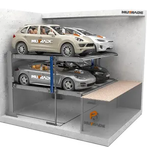 Экономичная подвальная Механическая подземная автомобильная система подъема гаража с 2 стойками