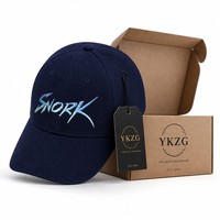 Nouvelle Tendance Casquette de Baseball en Sergé Personnalisée avec Broderie 3D en Relief, Haute Qualité, 6 Panneaux, Style Dad Hat, Visière Courbée, Lettres Brodées, Vente en Gros