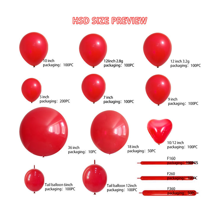 Balloons 10 12 18 Inch Vibrant Colors Party Balloons Rainbow Latex Balloons for Birthday Party Colorful Assorted