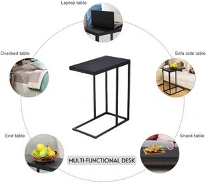 Estructura de Metal para Escritorio y Mesa de Centro para Oficina, con Patas de Metal Resistentes, Diseño Industrial Moderno, Opciones en Blanco/Natural/Negro - Product Image 5