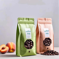 Sacs d'emballage personnalisés écologiques imprimés en héliogravure de qualité alimentaire pour snacks, café, chips, aliments pour animaux de compagnie, pochettes verticales avec valve