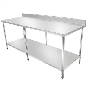 Restaurant Commercial Working Table Utility Stainless Steel Kitchen Work Table With Under Shelf Manufacturer