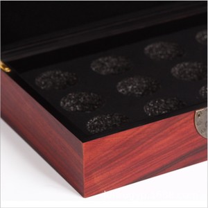 Caja de Madera para Té Pu Erh con Forro, Rectangular, de Madera de Sequoia, para Empaque de Regalo de Ladrillos de Té - Product Image 4