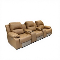 Modernes Heimkino-Sofa-Set aus Echtleder mit Elektrischer Kombination für Private VIP Audiovisuelle Räume