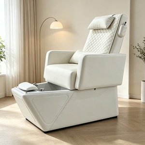 Fauteuil de pédicure électrique inclinable de luxe, fauteuil de spa pour les pieds moderne avec baignoire pour les pieds, pour salon de beauté et mobilier de salon de manucure - Product Image 1