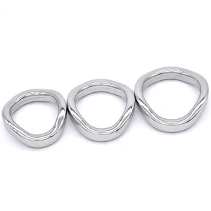 Anillos Metálicos para Pene FRRK, Arnés Curvo para Pene, Cinturón de Castidad Masculino, Dispositivo para Retrasar la Eyaculación, Juguetes Sexuales de Acero para Hombres Adultos - Product Image 2