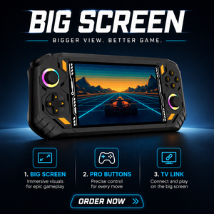 Nouvelle <span class=keywords><strong>console</strong></span> de jeu vidéo portable RG56 PRO avec processeur RK3562, écran 5,5 pouces, WIFI, combat en ligne, connexion TV, OEM, export en gros - Product Image 1