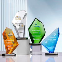 Trophée en cristal personnalisé |   Gravure créative pour le championnat d'équipe, la récompense de la réunion annuelle et la récompense des employés excellents