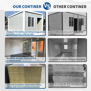 Casas Contenedor Prefabricadas Expandibles de 20 pies y 40 pies <span class=keywords><strong>con</strong></span> Dormitorio, Casa Contenedor Modular Prefabricada para Uso como Apartamento - Product Image 4