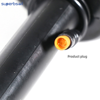 Superbsail Factory Wholesale M8 Male Connection Throttle for OUXI V8/QM V20 E Bike Parts Accessories Twist Accelerator Grip