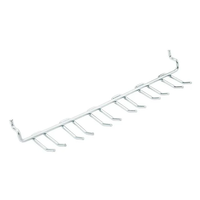 Support à outils pour panneau perforé, 12 crochets, en acier au carbone, multifonction, pour tournevis, rangement d'outils pour garage, atelier, établi