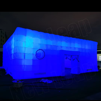 Tente gonflable LED pour festival, événement, bar, maison de repos, cube, chapiteau, discothèque, fête, boîte de nuit