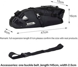 Muestra gratis impermeable bicicleta alforja aerodinámica bicicleta debajo del asiento bolsa <span class=keywords><strong>para</strong></span> bicicletas de montaña, playa o carretera-forro reflectante - Product Image 4