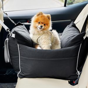 Remplissage en mousse à mémoire de forme épaissie lit de transport <span class=keywords><strong>pour</strong></span> animaux de compagnie siège d'appoint <span class=keywords><strong>pour</strong></span> <span class=keywords><strong>chien</strong></span> étanche <span class=keywords><strong>pour</strong></span> <span class=keywords><strong>voiture</strong></span> avec poches de rangement - Product Image 6