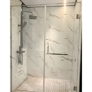 Cabine de douche et de bain moderne de haute qualité, écologique, à vapeur, taille 4x4, avec paroi en verre incurvée - Product Image 2