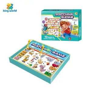 עולם המלך 10pcs לוח קוגניטיבי משחק צעצועים חינוכיים לומד אנגלית כרטיס פלאש אנגלית כרטיס פלאש לילדים
