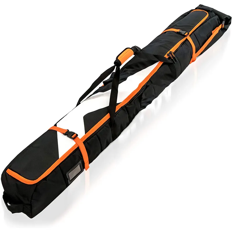 Premium Padded Ski Bag for Air Travel Single Ski Carry Bags for Cross Country Ski Carrier Travel Luggage Case