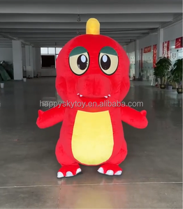 Disfraz <span class=keywords><strong>de</strong></span> dinosaurio inflable rojo realista para representaciones teatrales, desfiles <span class=keywords><strong>de</strong></span> festivales, disfraz <span class=keywords><strong>de</strong></span> Mascota, <span class=keywords><strong>alquiler</strong></span> <span class=keywords><strong>de</strong></span> Cosplay para caminar - Product Image 2