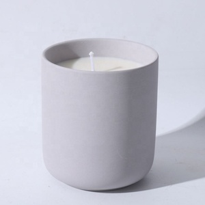 Custom LOGO Engraved White Porcelain Wholesale Gift Custom 12oz Ceramic Matte Frosted <b>Candle</b> Jars for <b>Candle</b> Making - Product Image 5