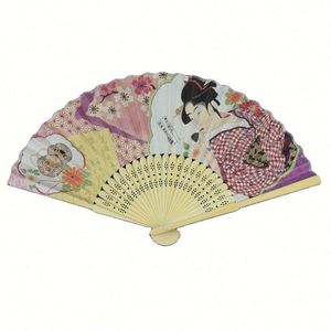 Éventails en papier de soie de bambou de haute qualité, éventails artisanaux de qualité supérieure pour événements - Product Image 1