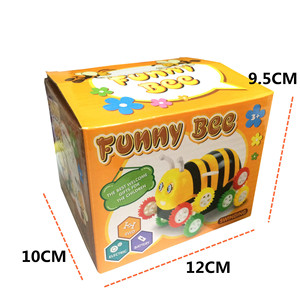 Voiture électrique amusante en forme d'abeille, 12 cm, véhicule oscillant pour enfants de 3 ans et plus, fonctionne sur piles, 4 roues motrices - Product Image 1