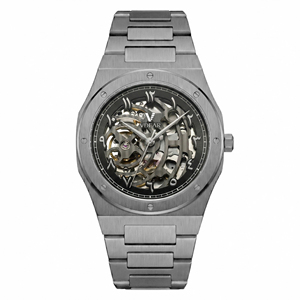 Creëer uw eigen merk skelet horloges automatische heren luxe mechanische uurwerken waterdichte mechanische tourbillon horloge voor heren - Product Image 1