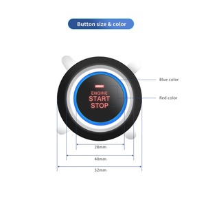 EASYGUAR EC010-T2-SR-MS Système d'alarme de voiture PKE avec démarrage/arrêt du moteur et démarrage à distance du moteur, avertissement de choc - Product Image 3