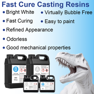 Résine de moulage polyuréthane bicomposante 1:1 75D, résine liquide blanche à faible viscosité et durcissement rapide pour la fabrication de moules et les effets <span class=keywords><strong>spéciaux</strong></span> - Product Image 2