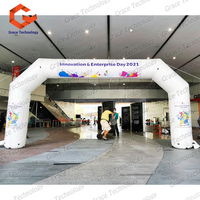 Arche gonflable professionnelle personnalisée pour la publicité, PVC de haute qualité avec impression de logo pour les événements sportifs et les grandes ouvertures