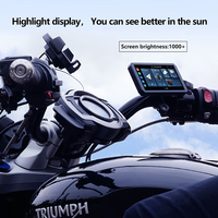 Reproductor Multimedia para Motocicleta con Pantalla Táctil Inalámbrica de 6.3 Pulgadas, Compatible con Carplay y Android Auto, para Motocicleta