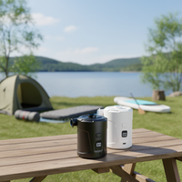 Accessoires de camping : Pompe à air portable 5200 mAh, 400 L/min, pour gonflage rapide de matelas pneumatiques, flotteurs de piscine et sacs de rangement sous vide