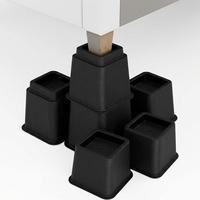 Rehausseurs de lit et de meubles rectangulaires robustes de 3+5 pouces en plastique ABS pour accessoires de mobilier de salle à manger et de lit