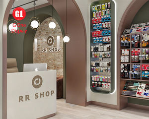 Mostrador de Exhibición para Tienda de Accesorios para Teléfonos Móviles Personalizado, Diseño Interior Moderno para Tienda de Teléfonos Móviles - Product Image 6