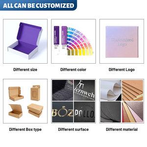 Caja de Cartón Corrugado para Envíos de Ropa con Logotipo Personalizado de Diseño Libre <span class=keywords><strong>Azul</strong></span> Premium - Product Image 4