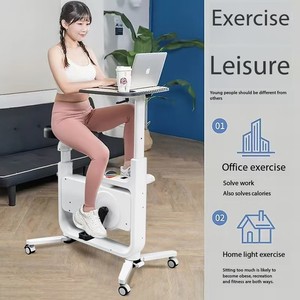 Vélo d'exercice tout-en-un, vélo de spinning d'intérieur <span class=keywords><strong>pliable</strong></span> réglable, cadre en métal, affichage électronique, capacité de 100 kg, stable - Product Image 3