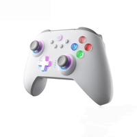Nouvelle manette de jeu sans fil pour PC/Android/iOS avec lumière RGB, double capteur de mouvement et moteur à vibration