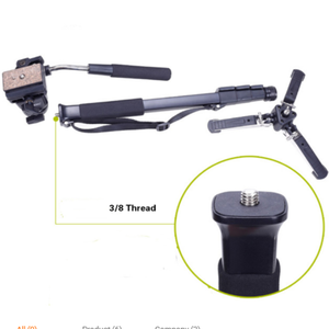 Yunteng VCT-288 máy ảnh <span class=keywords><strong>Monopod</strong></span> + chất lỏng Pan Head + unipod chủ cho Canon cho <span class=keywords><strong>Nikon</strong></span> và tất cả DSLR với 1/4 "núi - Product Image 5