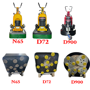 Ponceuse à béton et terrazzo télécommandée robuste pour le décapage d'époxy, avec aspiration intégrée - Product Image 3
