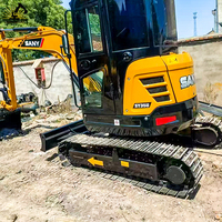 Excavator Mini Sany SY35U Bekas 2024 Hemat Bahan Bakar, Sensor Beban Hidrolik, Zero Tail Swing, Kompak untuk Konstruksi Perkotaan