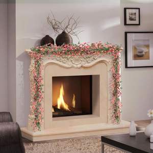 Bloemenkrans 6ft Lente Bloemenslinger Voor Mantel Het Hele Jaar Door Papieren Slinger Decor Voor Thuis Bruiloft Boog Veranda Decor - Product Image 5