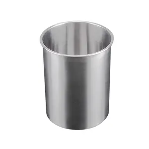 2.5L Large Capacity Stainless Steel Round Wine Cooler Beer Bucket Bottle Chiller Champagne Bucket Ice Bucket for Bar Parties