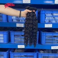 Mèches de cheveux naturels ondulés bruts, cheveux vierges réguliers, tissage de cheveux humains cambodgiens, double trame, emballage personnalisable