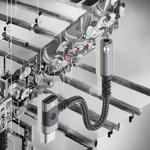 2-Trong-1 USB C Để 3.5Mm Adapter Với 3A Nhanh Chóng Sạc Nylon Áo Khoác Pd <span class=keywords><strong>Dongle</strong></span> Cho Tai Nghe AUX Mic Jack 3.5Mm Headphone Sạc - Product Image 3