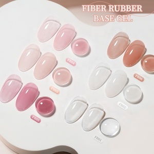 BORN PRETTY Couche de <span class=keywords><strong>base</strong></span> en caoutchouc de fibre de verre Couleur rose clair <span class=keywords><strong>Base</strong></span> en caoutchouc sans HEMA <span class=keywords><strong>Vernis</strong></span> à ongles en gel pour renforcer les ongles - Product Image 6