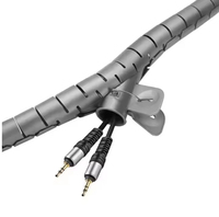 Aislamiento Resistente a Altas Temperaturas / Protector de Cable de Silicona Anti-UV en Espiral / Cubierta de Cable Enrollado 4*6*1mm