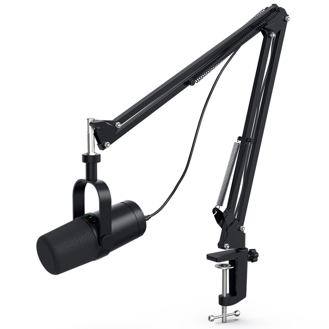 Professional 2-in-1 XLR USB dynamic microphone for mobile phones computers live streaming karaoke recording interviews games mic